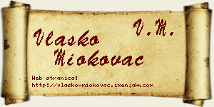 Vlaško Miokovac vizit kartica